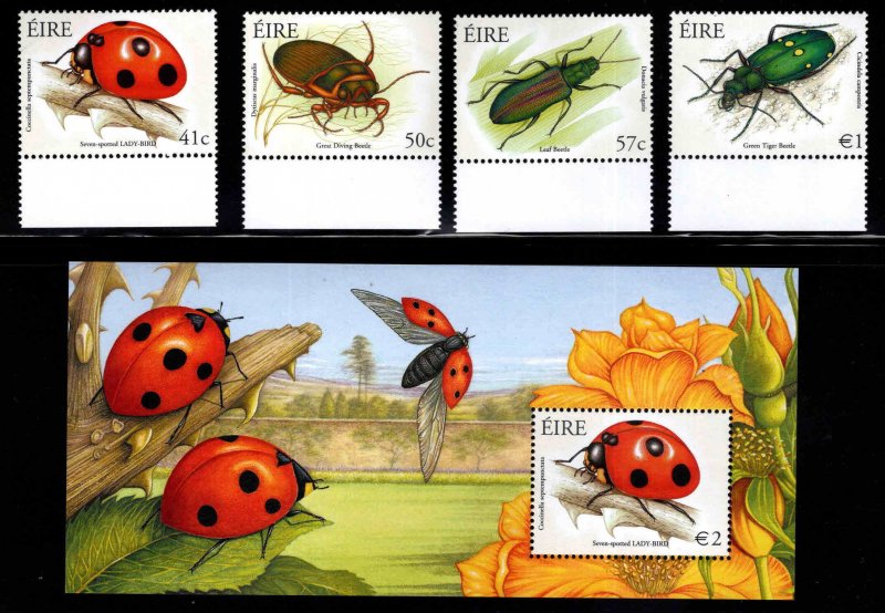 Ireland Scott 1463-1467  MNH** Bug set and souvenir sheet