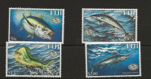 Fiji 2001 Game Fishing set of 4 sg.1135-8  MNH