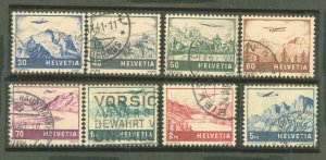 Switzerland #C27-C34 Used Single (Complete Set)