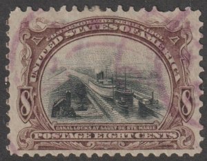 U.S.  Scott# 298 1901 Regular Issue VF/XF light Cancel