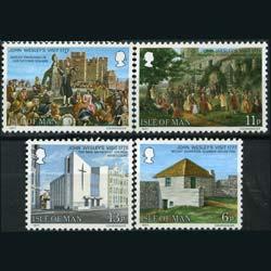 ISLE OF MAN 1977 - Scott# 105-8 Wesley Visit Set of 4 NH