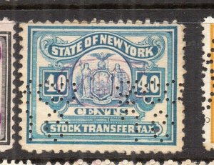 USA Early 1900s NY Stock Transfer Revenues Mint Hinged 40c. Surcharged NW-219943