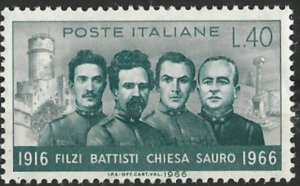 Italy #   945  Italian Patriots WW I    (1)   Mint NH