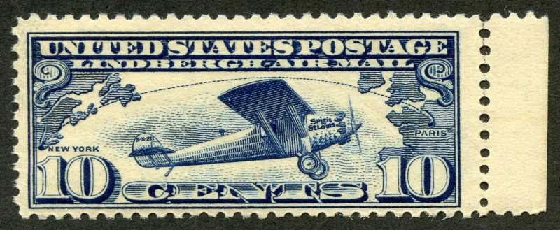 United States Scott C10 MNHOG - 1927 Spirit of St. Louis - SCV $12.50
