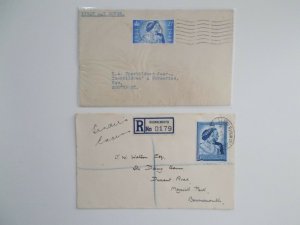 GB GVI 1948 Silver Wedding on First Day Covers - Registered Bournemouth Cat £425