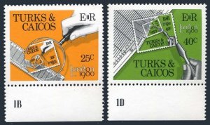 Turks & Caicos 431-432 two sets, MNH. Mi 487-488. PhilEXPO LONDON-1980.