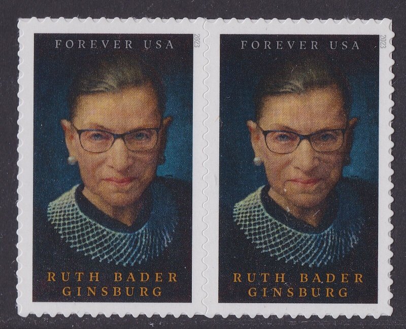 US 5821 Ruth Bader Ginsburg F horz pair MNH 2023