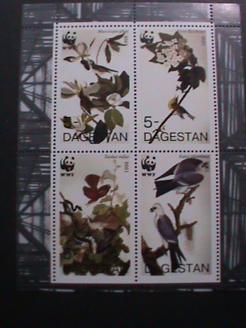 ​RUSSIA-1998 -WWF-WORLD WILD FUND-BEAUTIFUL LOVELY BIRDS -MNH-SHEET VERY FINE