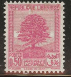LEBANON Scott 1378  MH* 1937 Cedar Tree stamp toned