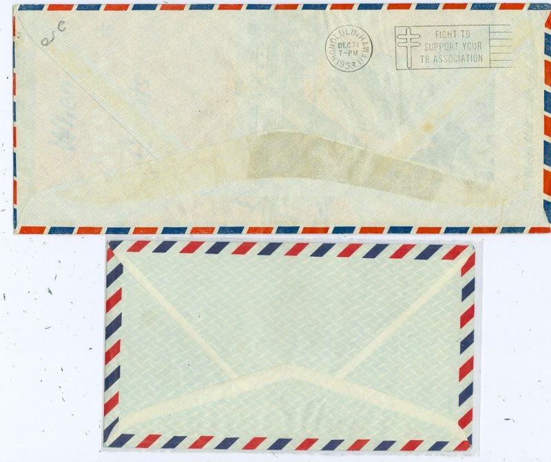 JAPAN LOT of (2) AIRMAIL COVERS...VERY NICE