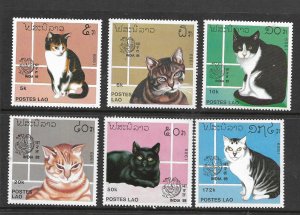 LAOS,908-913, MNH,  CATS