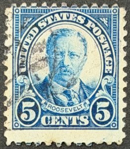 USA, 1922, SC# 557, Theodore Roosevelt, Used, VG