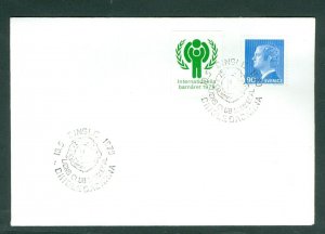 Sweden. 1979  Cover Lions Club Dingle. 90 Ore King + Poster Stamp Childrens Year