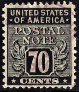 SC#PN16 70¢ Postal Note Single (1945) Used