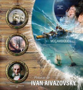 MOZAMBIQUE - 2013 - Ivan Avazovsky Paintings - Perf Souv Sheet-Mint Never Hinged