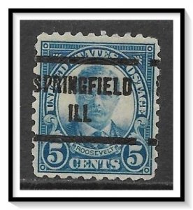 US Precancel #586 Springfield IL Used
