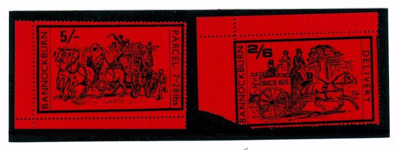 SS3348 1971	STRIKE POST Bannockburn Parcel High Values	Unused {2}