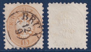 Austria - 1864 - Scott #26 - used - BRUX pmk Czech Republic