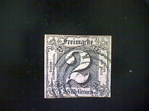 Stamp, Germany/Thurn and Taxis/Northern District, Scott #6, used(o), 1852, 2sbg