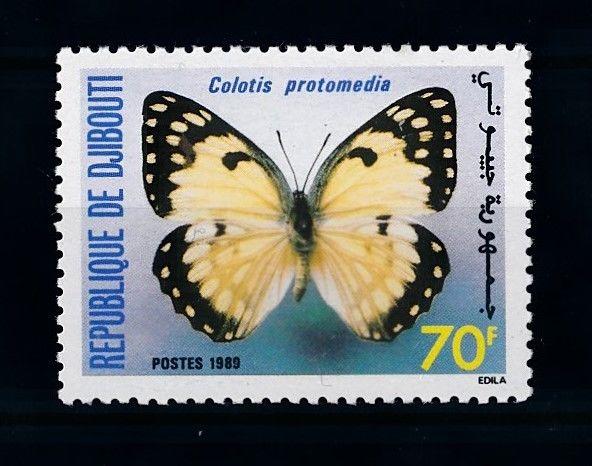 [70926] Djibouti 1989 Insect Butterfly  MNH