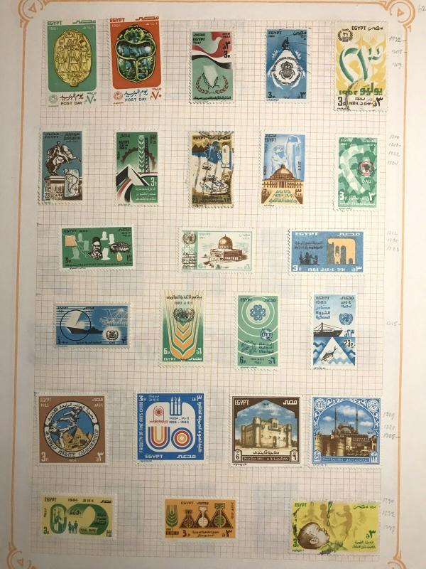 EGYPT 1980s +Express M&U Collection Incl. Sheets (Appx 90 Items) KR 685