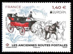 France 2020 MNH Stamp Europa CEPT Postal Routes Horses