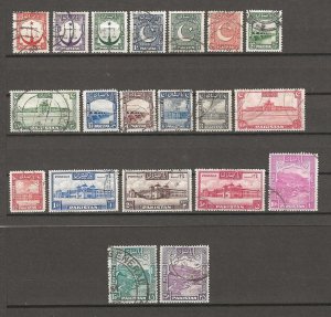 PAKISTAN 1948/57 SG 24/43a USED Cat £110