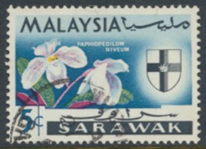 Sarawak  SC# 230 Used Orchids Flowers see details & scans