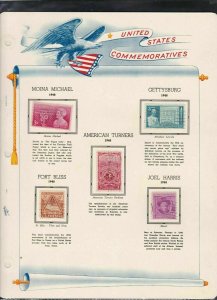 united states commemoratives 1909/1948 stamps page ref 18240