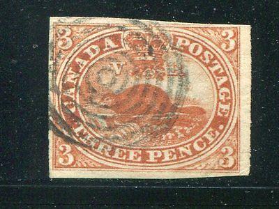 Canada #4  Used nice 4 margin stamp