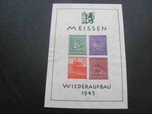 GERMANY SBZ 1945 RUSSIAN OCCUPATION MEISSEN  BLOCK  (138)