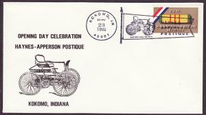 1802 Haynes-Apperson Postique cacheted event cover