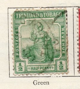 Trinidad 1913 Early Issue Fine Used 1/2d. NW-255761