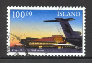 Iceland Scott 638 UNH - 1987 Keflavik Airport Terminal Inauguration - SCV $1.75