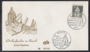 Germany Scott 945 FDC - 1966-9 Definitive Issues