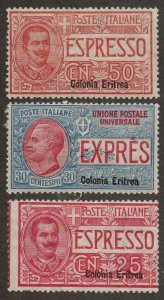 Eritrea E1-E3 Mint hinged