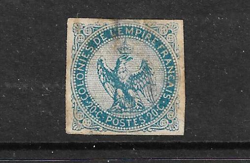 FRENCH COLONIES  1859-65  20c EAGLE IMPERF MH  SG 4a