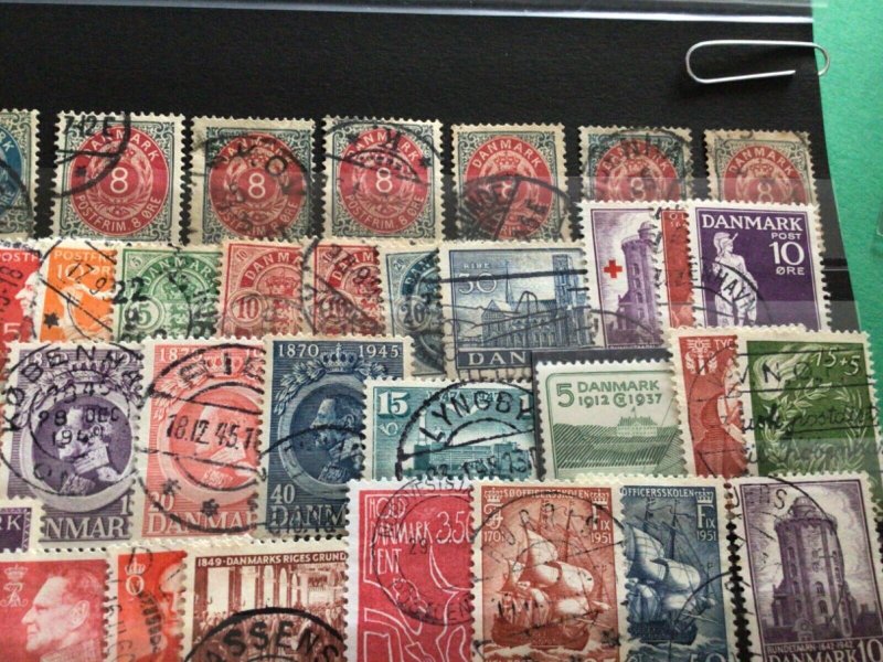 Denmark mounted mint or used stamps A12036