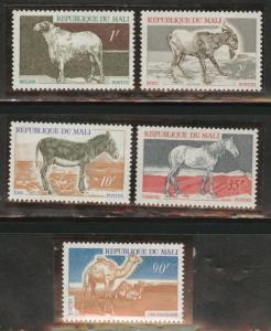 Mali Scott 122-126 MNH** animal set