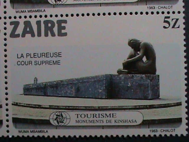 ​ZAIRE-1983 SC# 1115-20-WORLD FAMOUS  KINSHASA MONUMENTS -MNH BLOCK VERY FINE