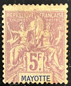 Mayotte 1899 SC 20 Mint