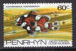 Penrhyn Island 60 Fish MNH VF