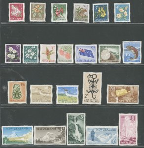 1960-66 NEW ZEALAND - Stanley Gibbons #781-02 - Flora and Fauna - 23 Values - MN