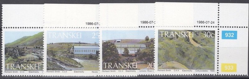 ZAYIX South Africa Transkei 175-178 MNH Hydroelectric Power Station