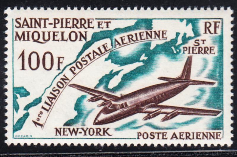 ST-PIERRE & MIQUELON # C28 Mint NH - Yvert No. 31 Poste aerienne