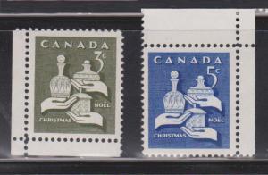 CANADA Scott # 443-4 MH - Christmas Issue Gifts Of The Wise Men