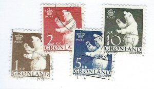 Greenland  SC#62-65 Used F-VF...Fill with a Bargain!!