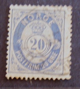 Norway #44a Used- SCV=$25.00