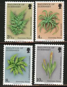 Guernsey Scott 119-122 Fern set 1975 MNH**