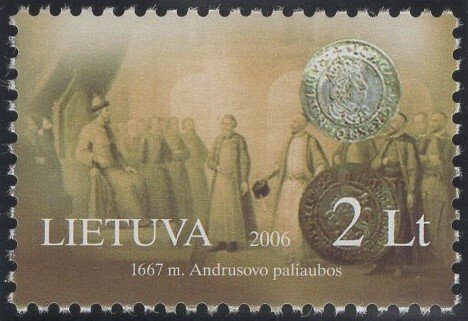 Lithuania 2006 MNH Sc 816b 2 l Truce of Andrusov 1667